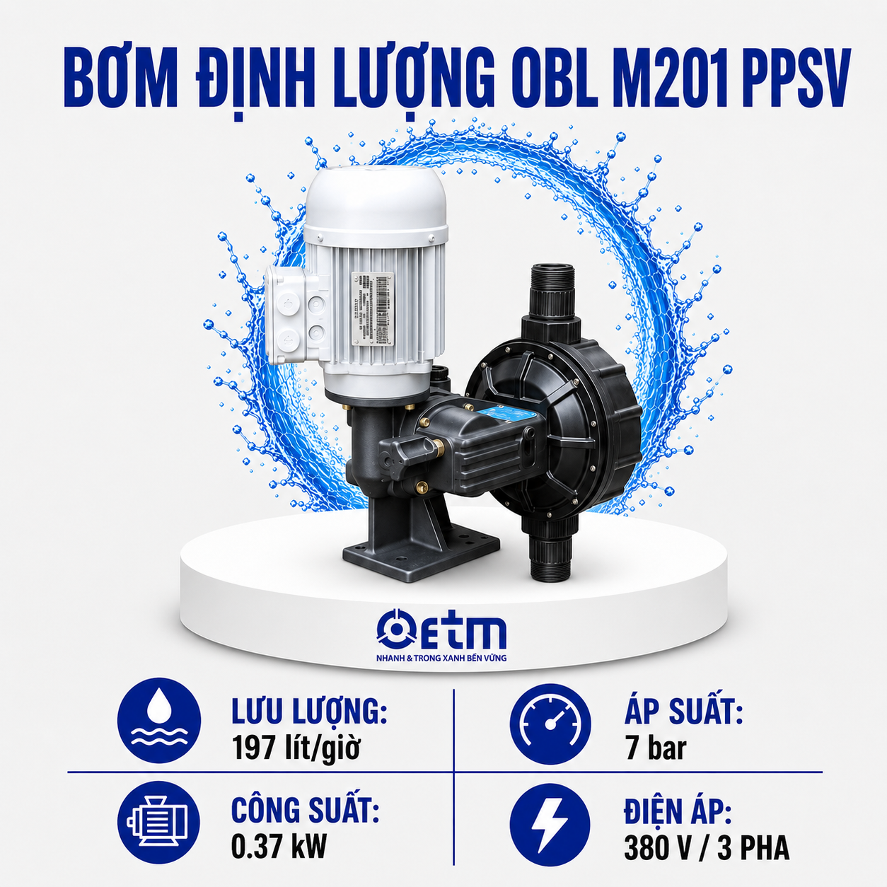 Bơm định lượng OBL M201 PPSV